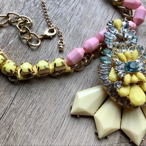 Vintage Pastel Pink Statement Necklace, Punk, Y2K, Preppy, Retro, Pin-Up, Drag